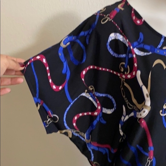 Rafaella blouse short sleeves multicolored size M - Picture 4 of 8